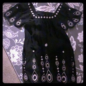 BCBGMaxAzria Tan/Black Short Dress